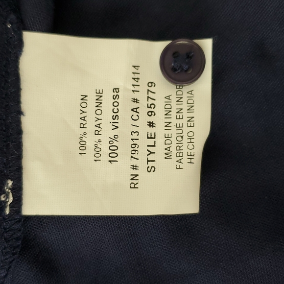 Motherhood Maternity Blouse Navy - Picture 5 of 11